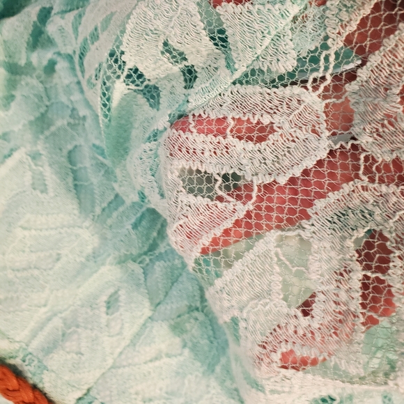 AB Studio Light Blue Lace Dress - Picture 9 of 12